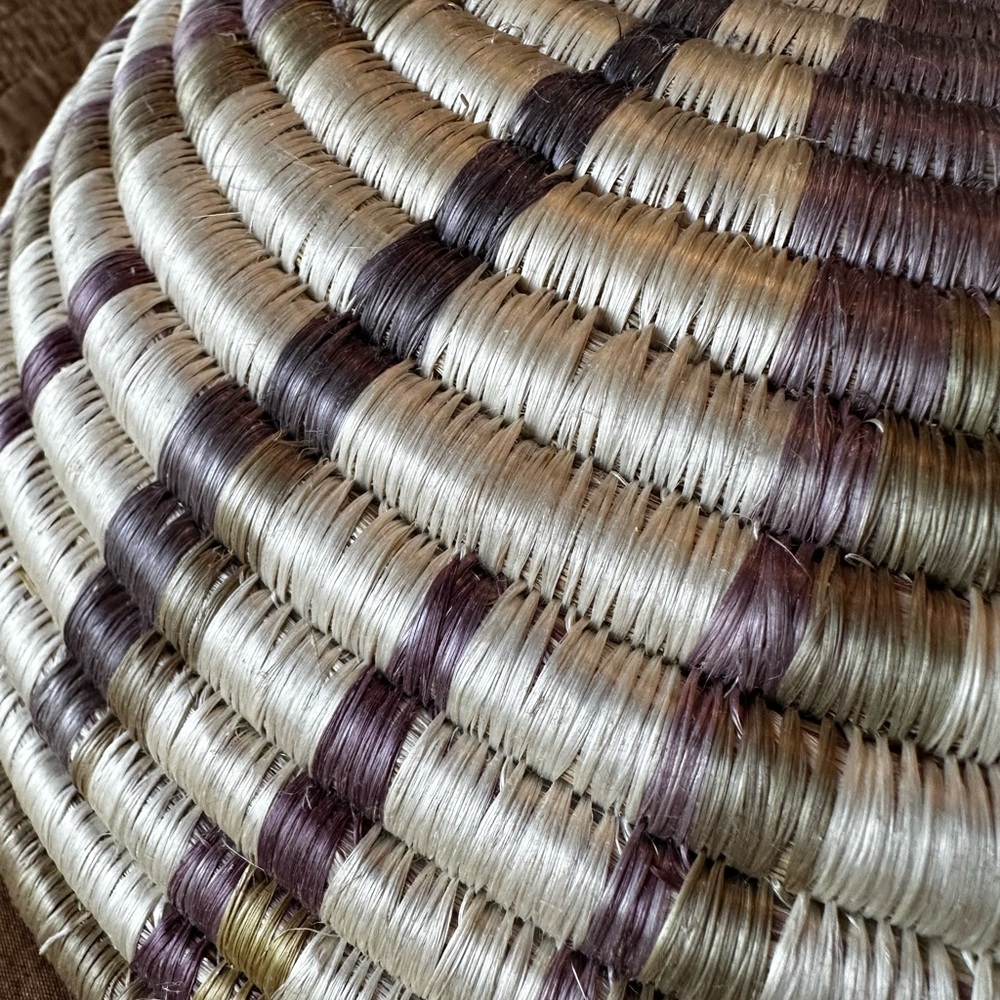 Handwoven Multicolor Basket - Picture 4 of 5